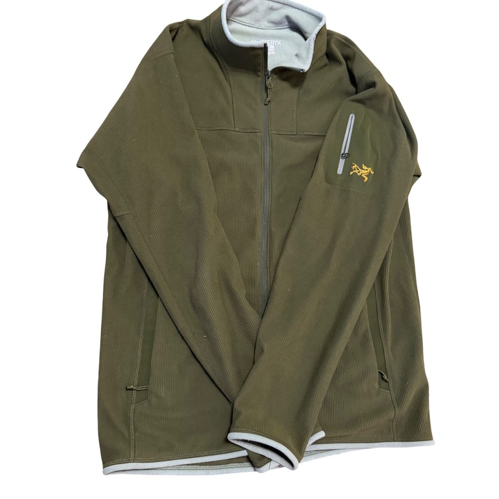 Arc'teryx Rho AR Zip Neck Fleece Men Medium Olive Green